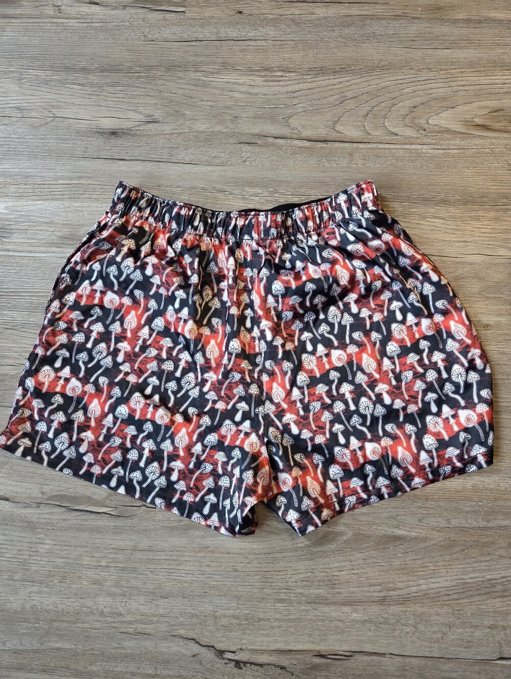 American Eagle 4" Satin Boxer Mushroom Briefs Loungewear Button Fly Large Sleep - Picture 6 of 6